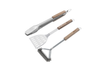 3-PIECE WOODEN HANDLE TOOL SET